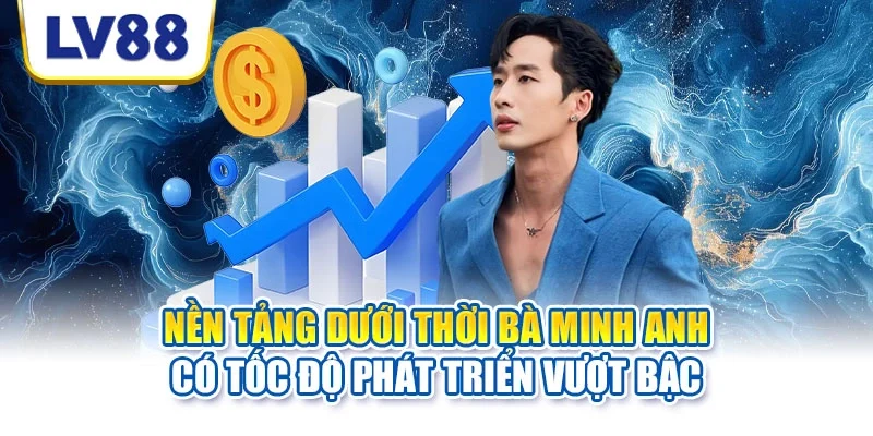 Nền tảng dưới thời bà Minh Anh có tốc độ phát triển vượt bậc